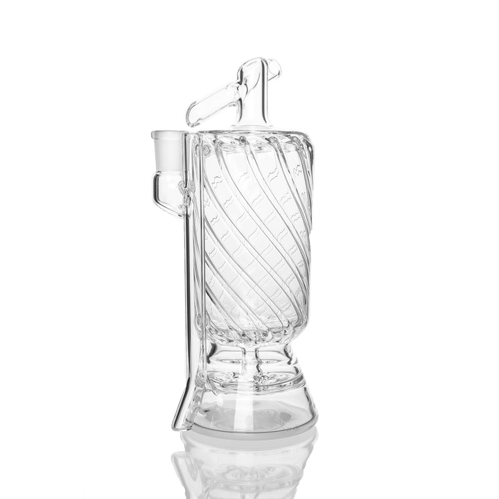 Hamm's Waterworks Aqueduct Tall Recycler Bong — handblown recycler water pipe with tall aqueduct chamber design