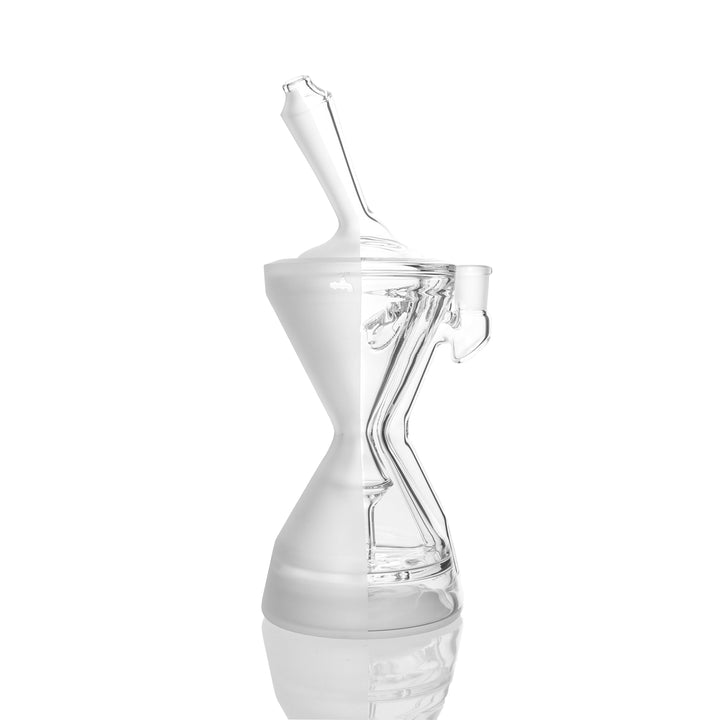 Hamm's Waterworks Hourglass Recycler Bong — hourglass recycler shown from alternate angle