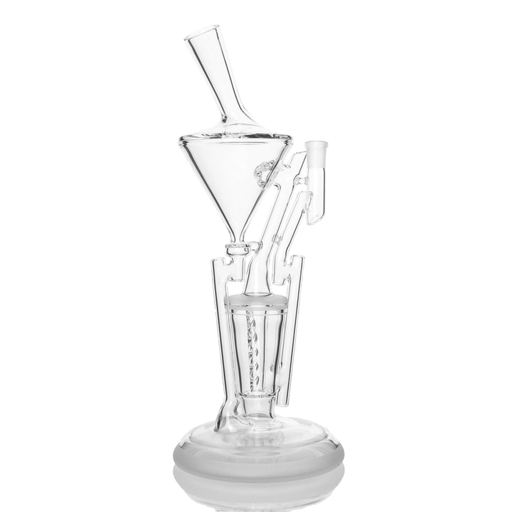 Hamm's Waterworks Rattlecan Hurricane Perc Recycler Bong — rattlecan hurricane perc recycler shown from alternate angle