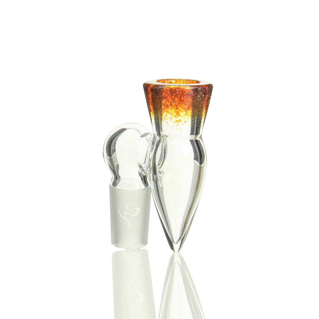Health Stone 18mm Claim Catcher Slide Red Frit — glass slide with built-in vapor stone, hero shot