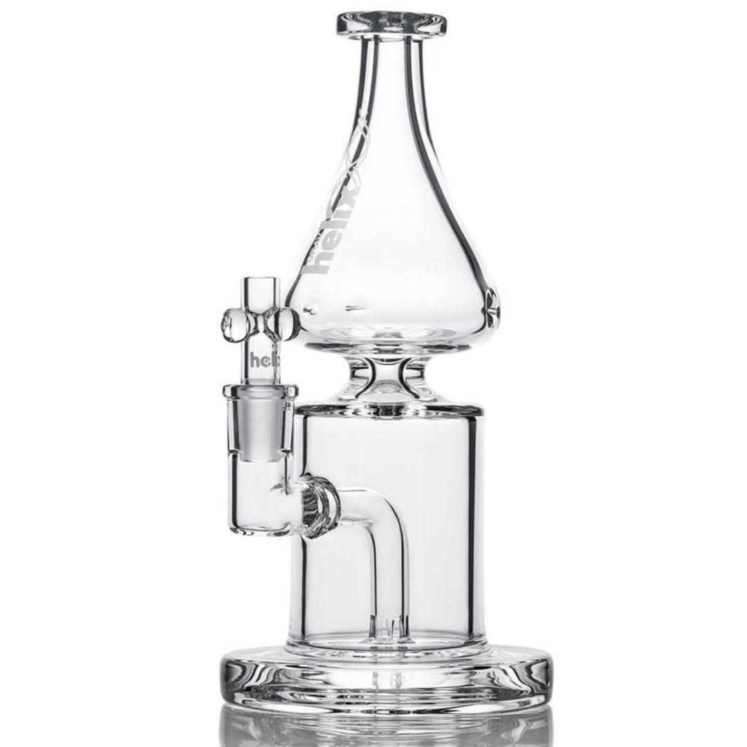 Helix 8.75-inch Flare Water Pipe — borosilicate bong with venturi-chamber flared mouthpiece