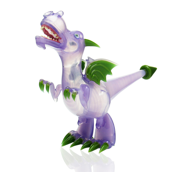 Hendy Glass Open Mouth Dragon Pastel Potion sculptural dab rig with 10mm female joint