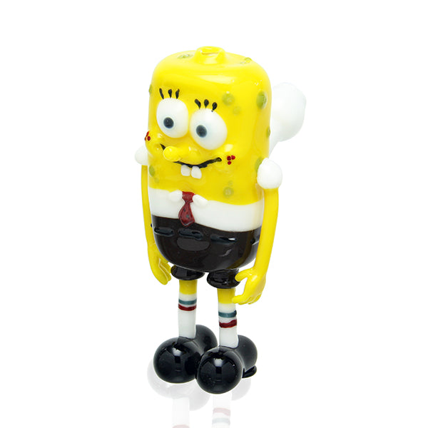 Hendy Glass SpongeBob Bubbler sculptural dab rig with 10mm male joint
