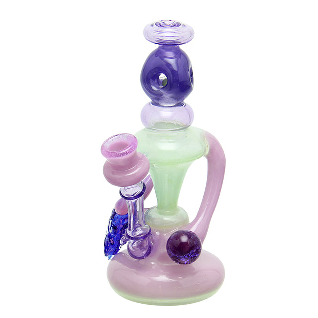 Hic Dogg Glass Klein Recycler dab rig with 14mm female joint