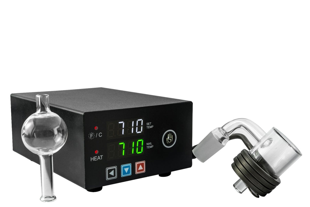 High Five Micro E-Nail Quartz E Banger Kit — portable e-nail kit with quartz banger and temperature control