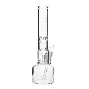 HiSi Glass 12 inch Jr Double Bell Perc Beaker side view
