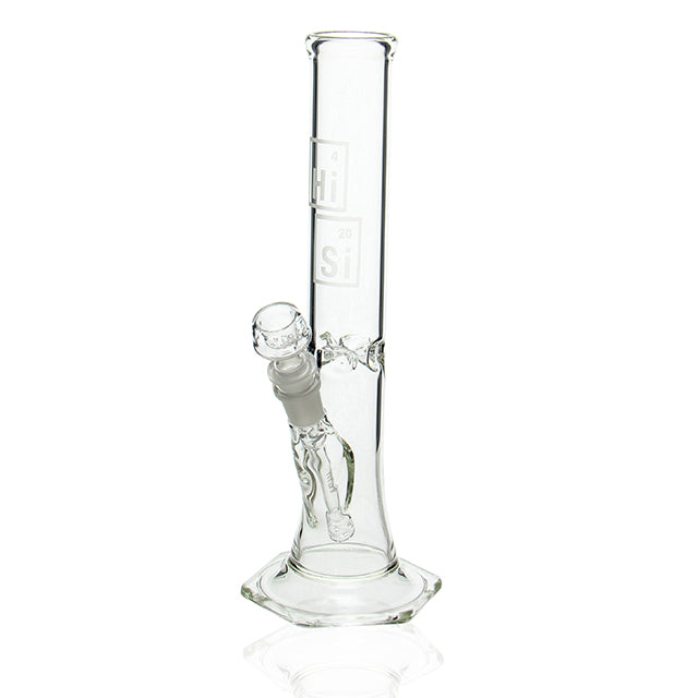 HiSi Glass 12 inch Straight Tube bong with 14mm female joint