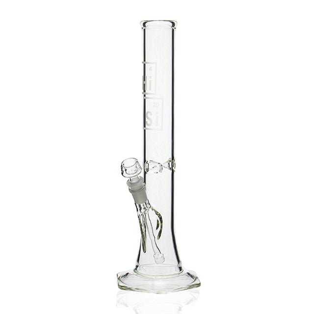 HiSi Glass 15 inch Straight Tube 50x5mm bong with 14mm female joint