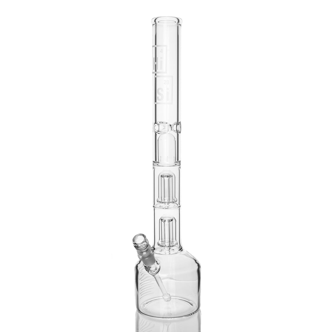 HiSi Glass 21 inch Triple Mushroom Perc Beaker 50x5mm bong with 14mm female joint