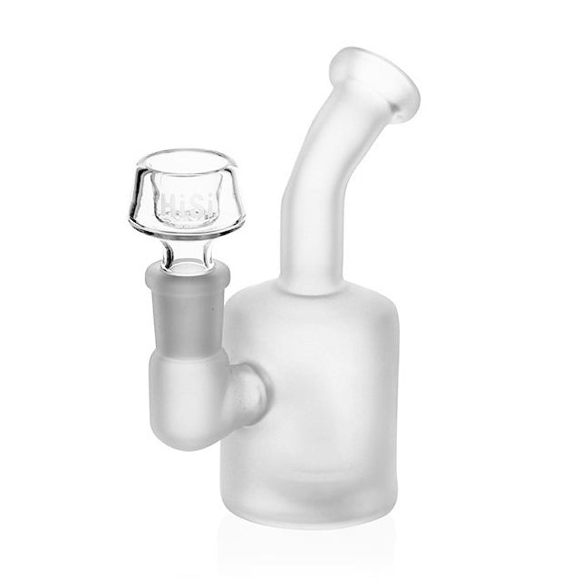 HiSi Glass 5 inch Shower Bubbler mini dab rig with 14mm female joint