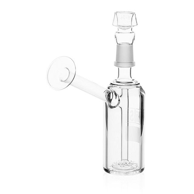 HiSi Glass 6 inch Halo Bubbler side view