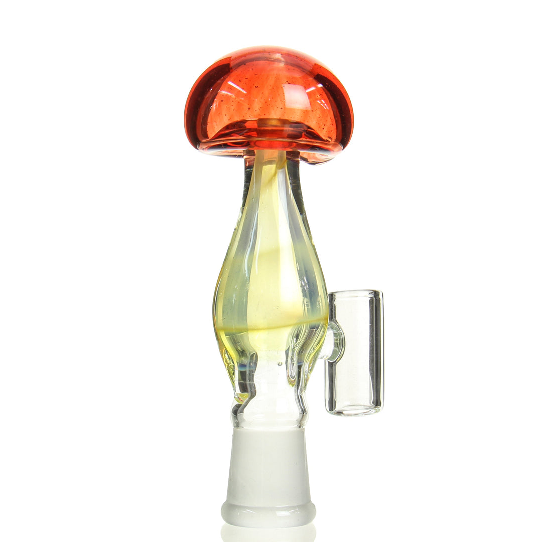 Hitman Glass 18mm Belly Button Dome Fume Mushroom (01) — alternate angle of the dome