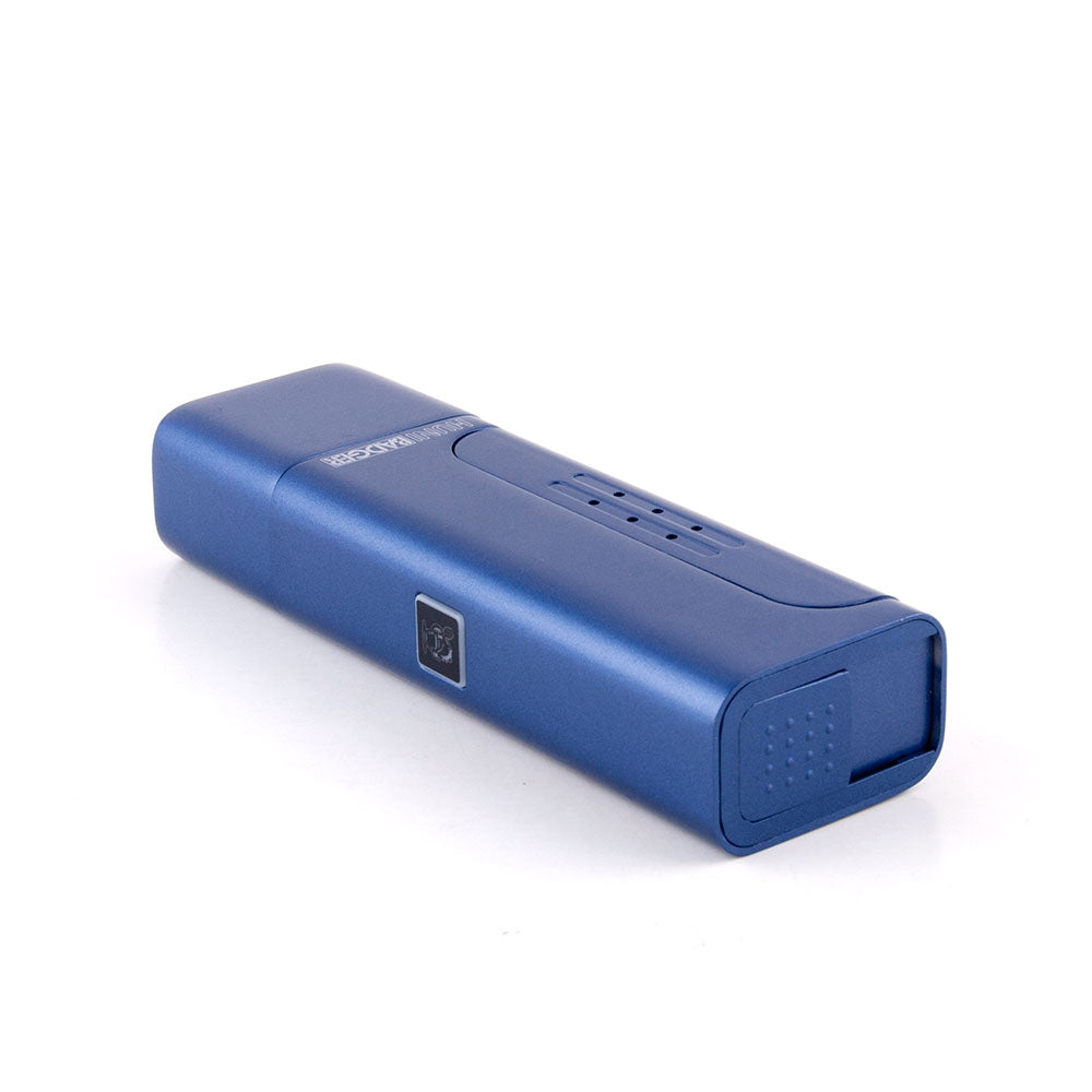 Huni Badger Vertical Vaporizer Royal Blue — Royal Blue Huni Badger shown from alternate angle