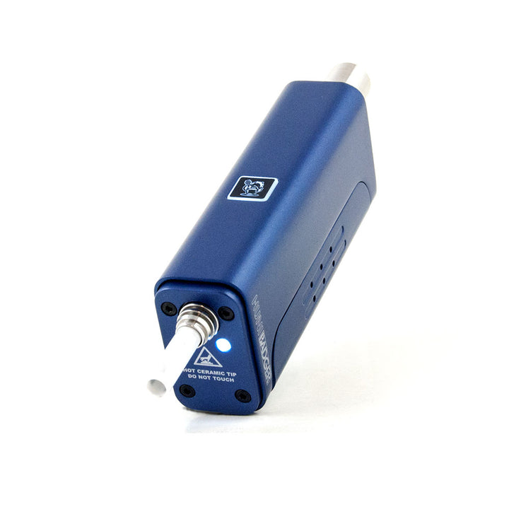 Huni Badger Vertical Vaporizer Royal Blue — Royal Blue Huni Badger with accessories