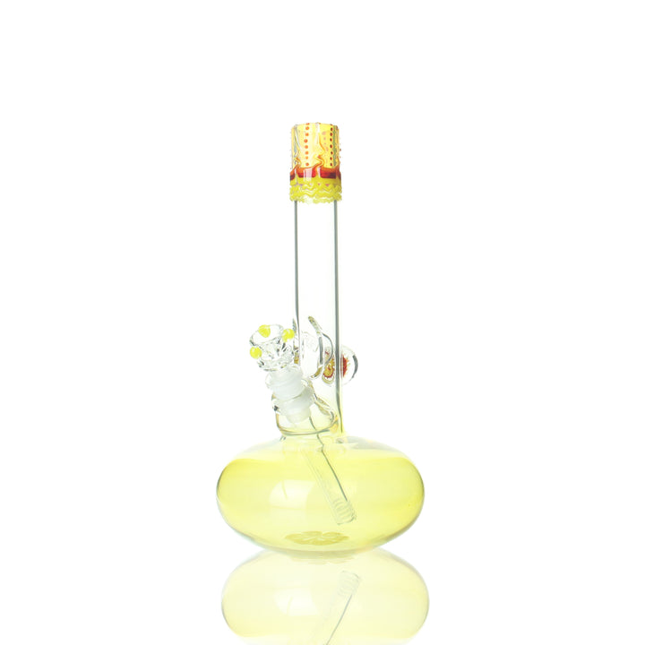 HVY Glass 11-inch fumed bubble bong — color-changing worked top borosilicate glass water pipe