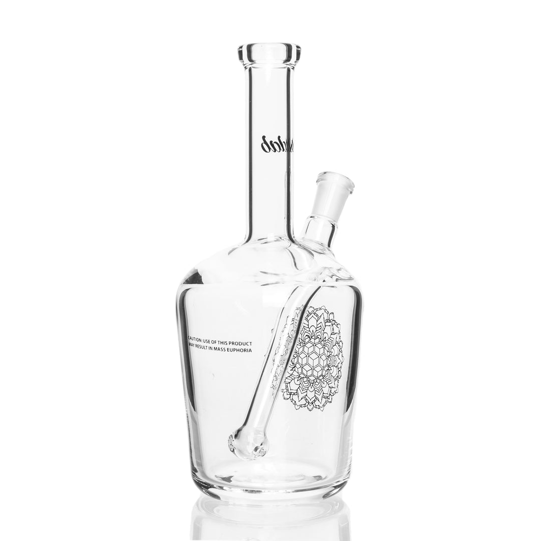 iDab Henny Bottle Rig — Hennessy bottle dab rig shown from alternate angle