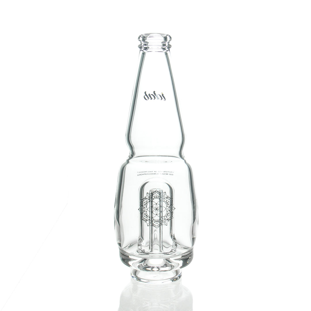 iDab Modelo Puffco Attachment Clear — Modelo bottle-shaped glass attachment for Puffco Peak in clear