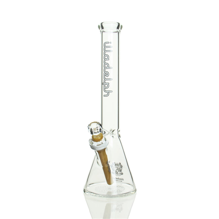 Illadelph Glass 45mm Beaker White Label — 45mm beaker bong in White Label