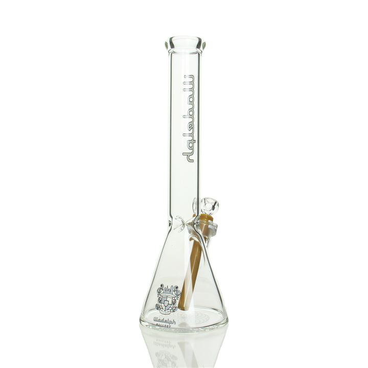 Illadelph Glass 45mm Beaker White Label — White Label 45mm beaker from alternate angle