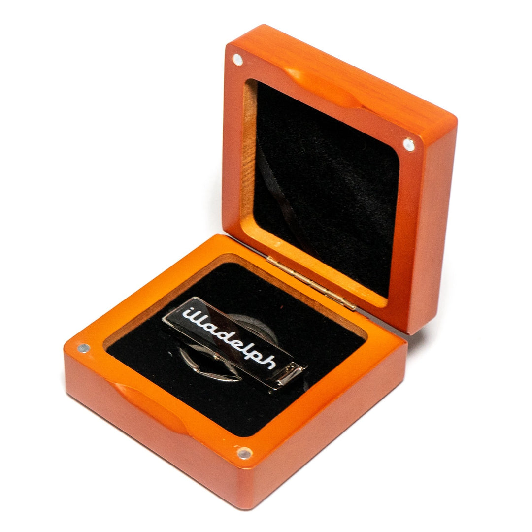 Illadelph Glass carbon fiber key ring accessory with embossed logo