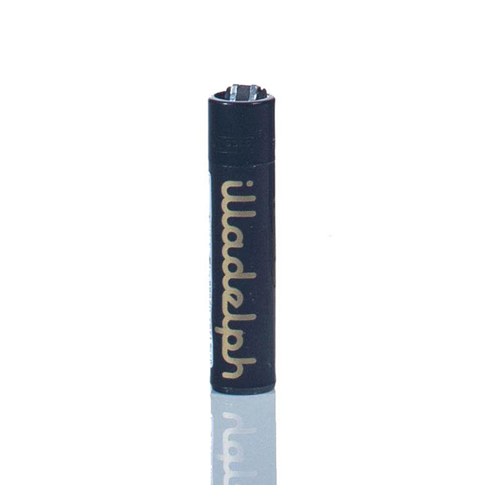 Illadelph Clipper Lighter — refillable butane lighter in black and gold with logo