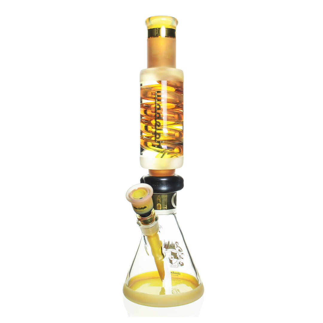 Illadelph Hura Coil Beaker Gold — Hura coil-perc beaker bong in gold