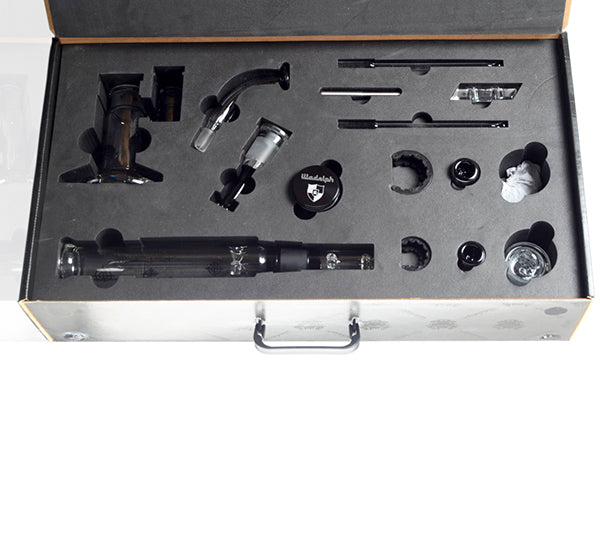 Illadelph Glass Killadelph Bubbler Conversion Set detail of custom case latch and lining