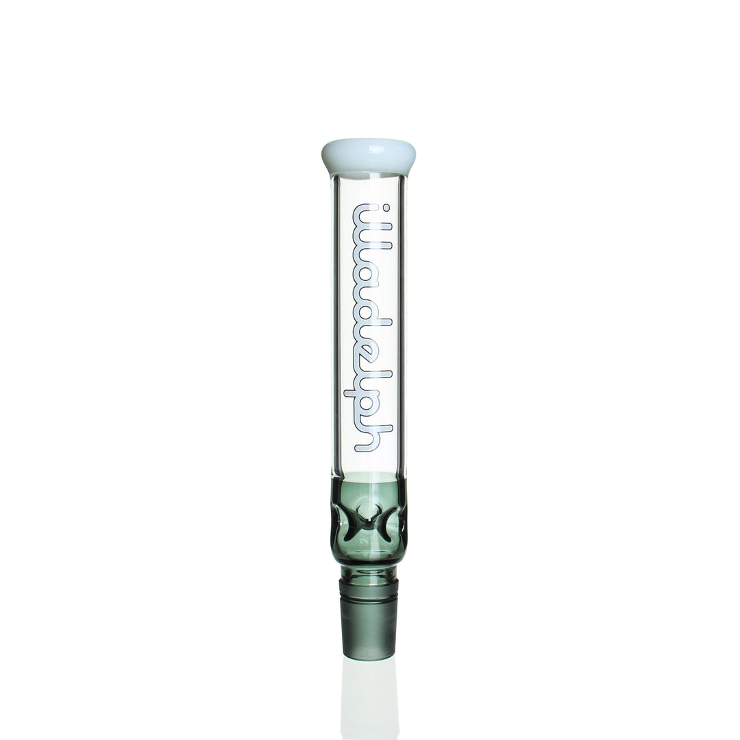 Illadelph Medium Coil White with Straight Extension — white medium coil full setup view