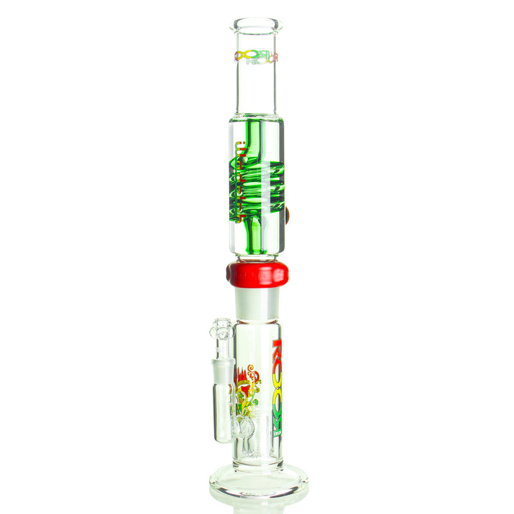Illadelph x RooR Tech Glycerin Coil Straight Rasta — freezable glycerin coil straight tube collab in Rasta colorway