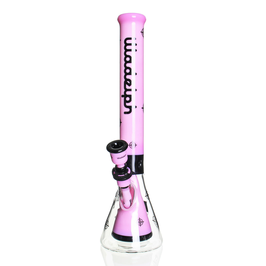 Illadelph Scoped Collins Beaker Milky Pink — Scoped Collins beaker bong in milky pink colorway