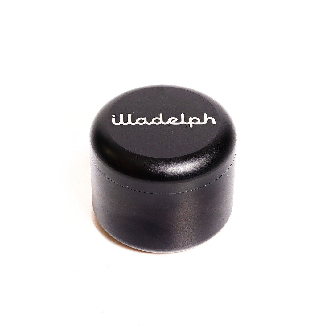 Illadelph Small Jar — small Illadelph branded glass storage jar