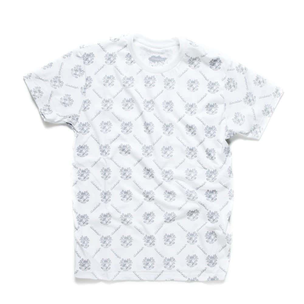 Illadelph White All Over Print T-shirt — Illadelph branded all-over-print T-shirt in white