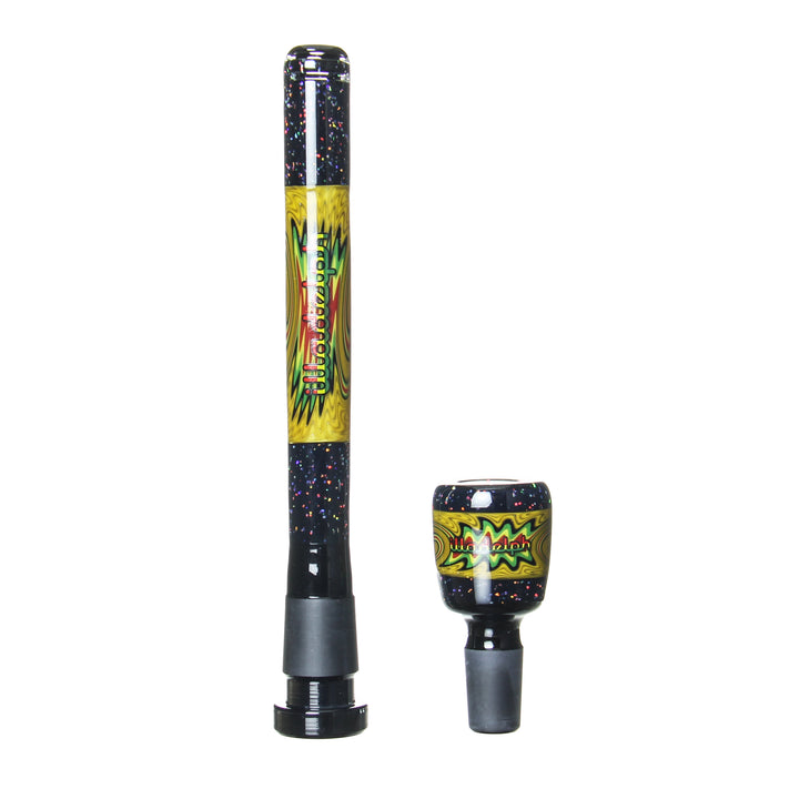 Illadelph x Harold Ludeman Downstem and Bowl Set 22 — collab downstem and bowl set number 22