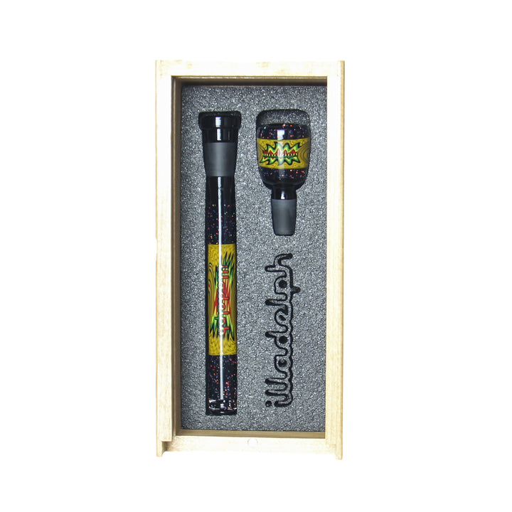 Illadelph x Harold Ludeman Downstem and Bowl Set 22 — collab downstem and bowl set 22 from alternate angle