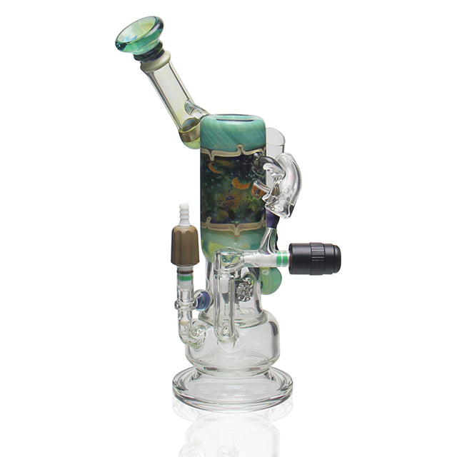 Nate Miers glass n8 x Hitman glass - intergalactic Torch Tube Rig