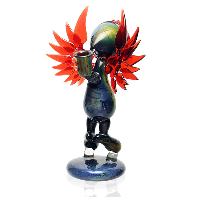 Annealed Innovations Glass Winged Reaper - Space Tech &amp; Red