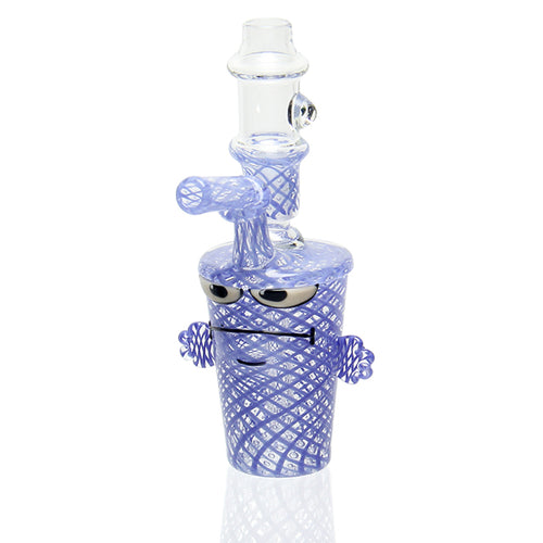 BTGB - Reticello Master Shake Bubbler - Light Blue