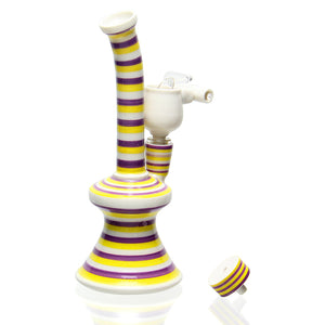 DCN Porcelain - Polished Mini Tube - Purple & Yellow
