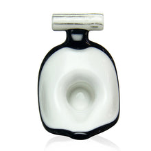 Load image into Gallery viewer, Cowboy Glass x Gemini Andy - Cowboy Hat Pendant - Black &amp; White