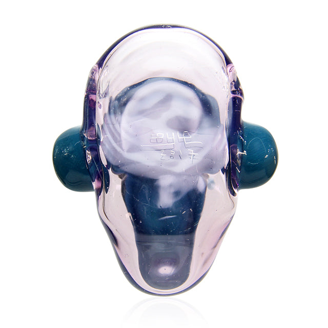 Coyle Condenser Glass Monkey Head Pendant - Peacock & Purple Rain