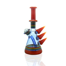 Load image into Gallery viewer, Rone Glass - Spiked Rainbow Mini Tube
