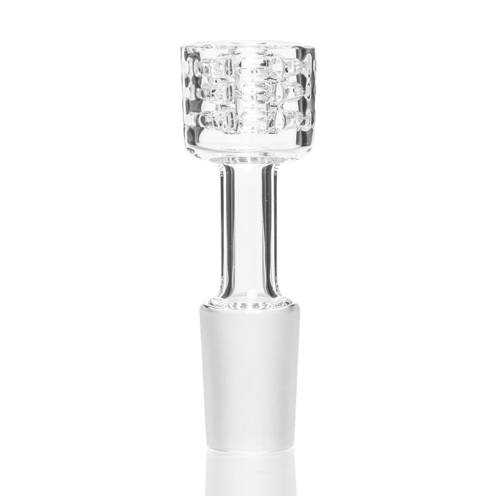 J-Red 14mm Male Triple Stack Diamond Knot — premium quartz triple stack diamond knot banger with 14mm male joint