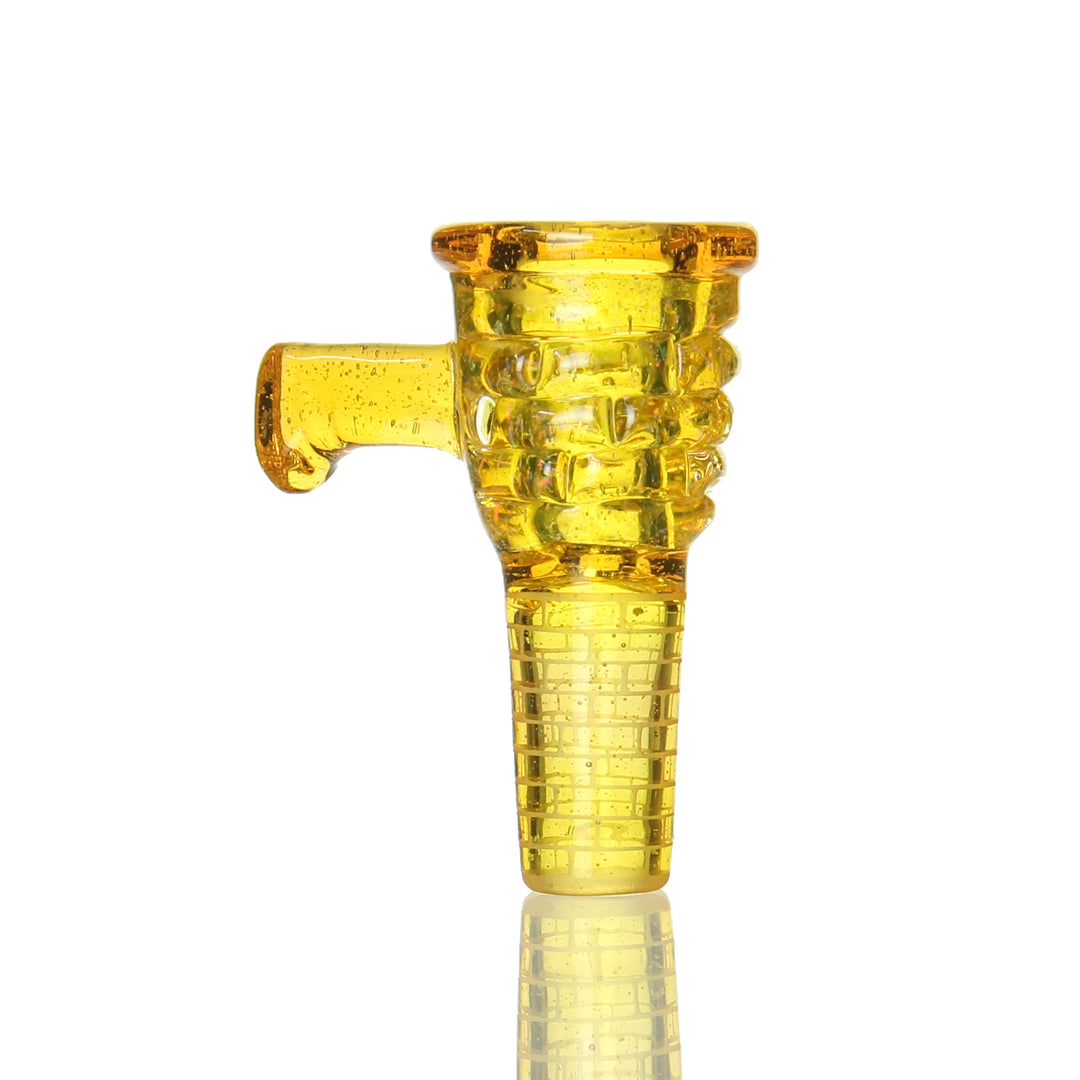 Jebb Glass Castle Slide Terps CFL — castle-themed worked bowl slide, terps cfl colorway