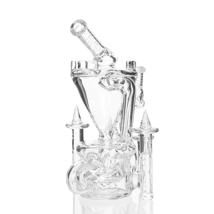 Jebb Glass Klein Castle Clear — clear Klein Castle from alternate angle