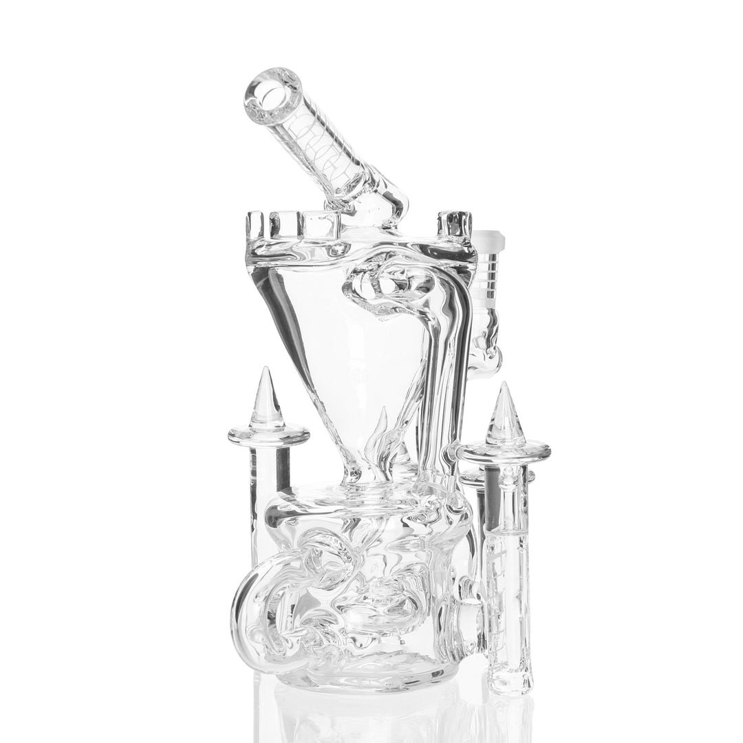 Jebb Glass Klein Castle Clear — clear Klein Castle from alternate angle