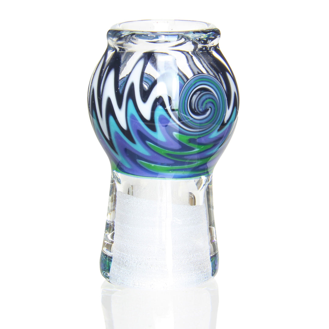 Jeff Green 14mm Dome Reversals 3 — handblown 14mm reversals dome carb cap variant 3