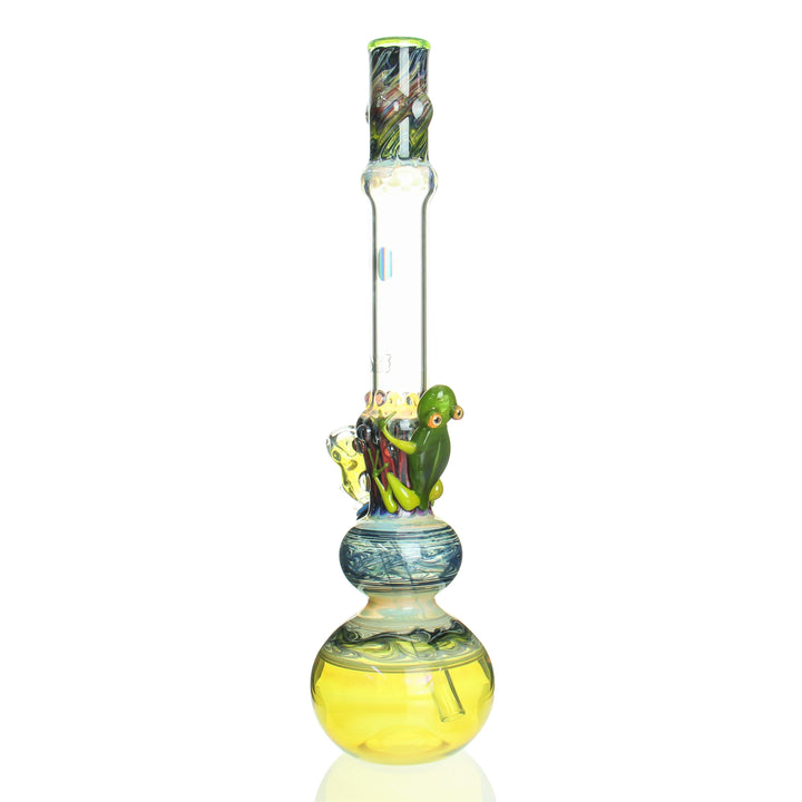 Jerome Baker Designs Limited Edition Double Bubble Beaker Frog — alternate angle of the double bubble beaker