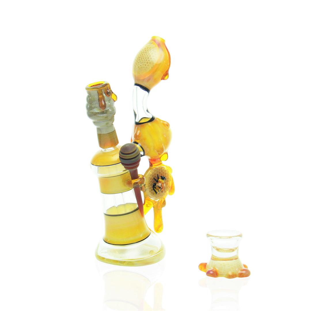 Joe Peters 9 inch Honey Bubbler with 14mm male joint