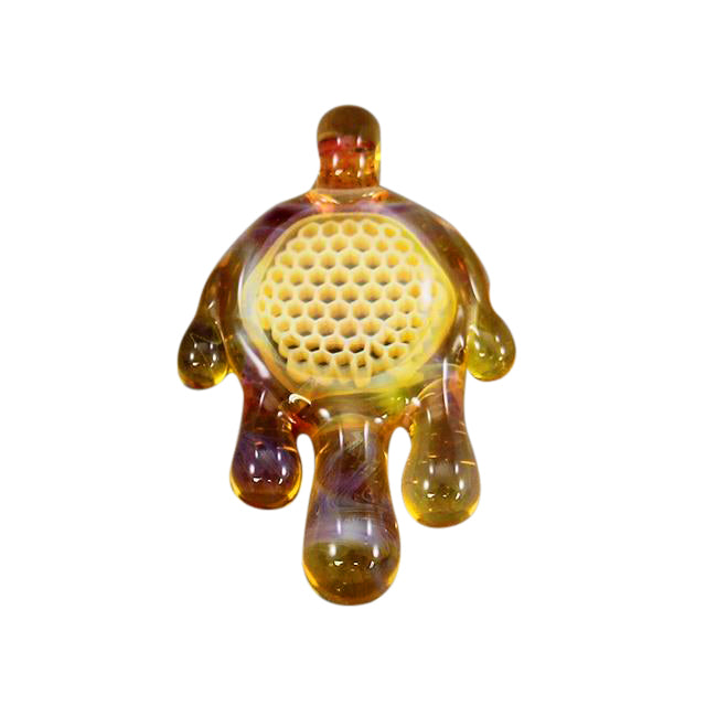 Joe Peters Glass Honeycomb Pendant wearable glass accessory
