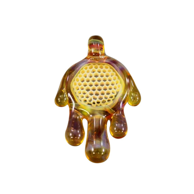 Joe Peters Glass Honeycomb Pendant side view